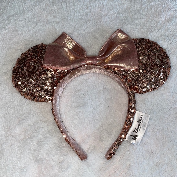 Disney Accessories - Disney parks Rose Gold Minnie ears